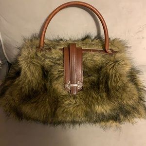 Boutique faux fur Hand bag